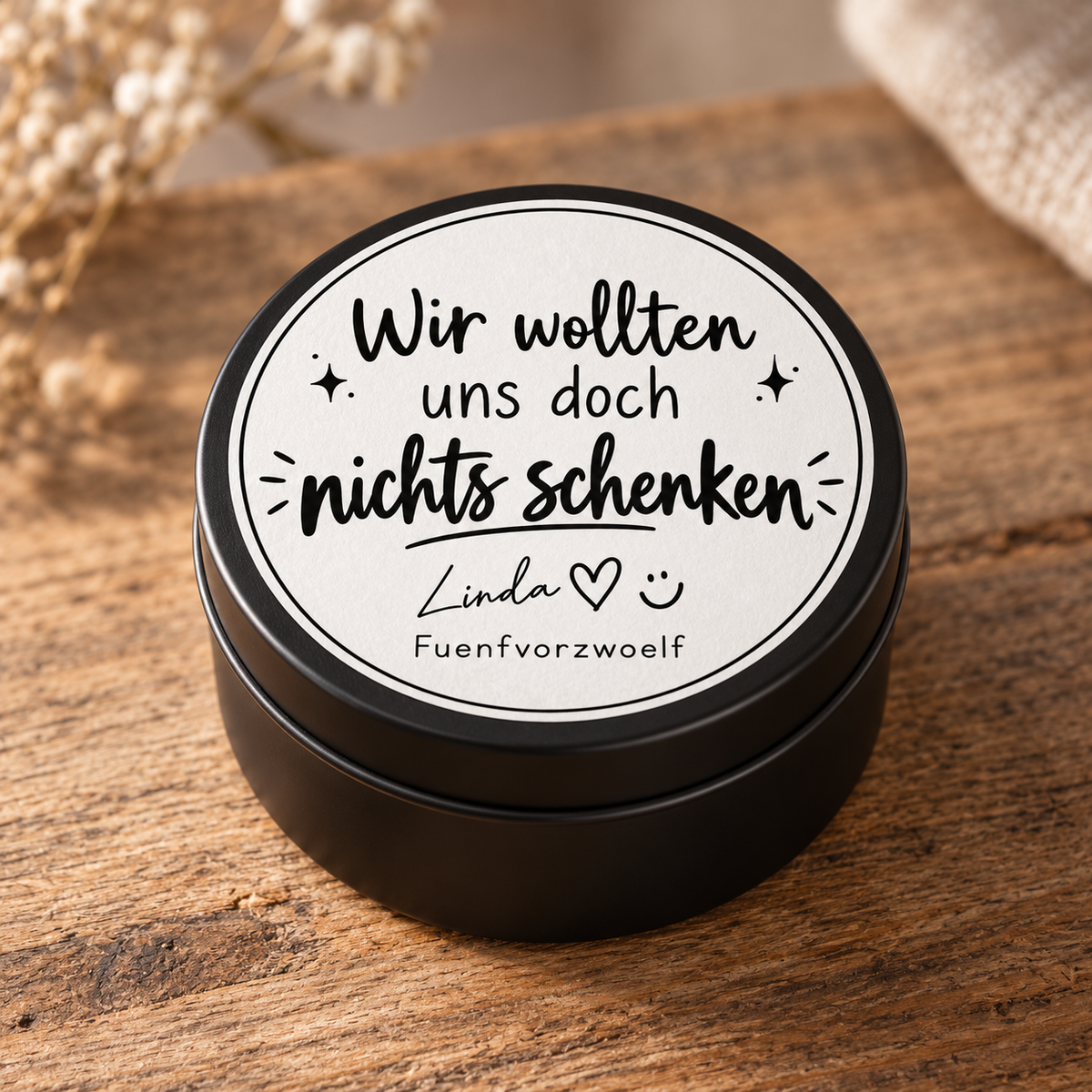 Duft & Botschaft – Duftkerze mit Spruch oder Personalisierung