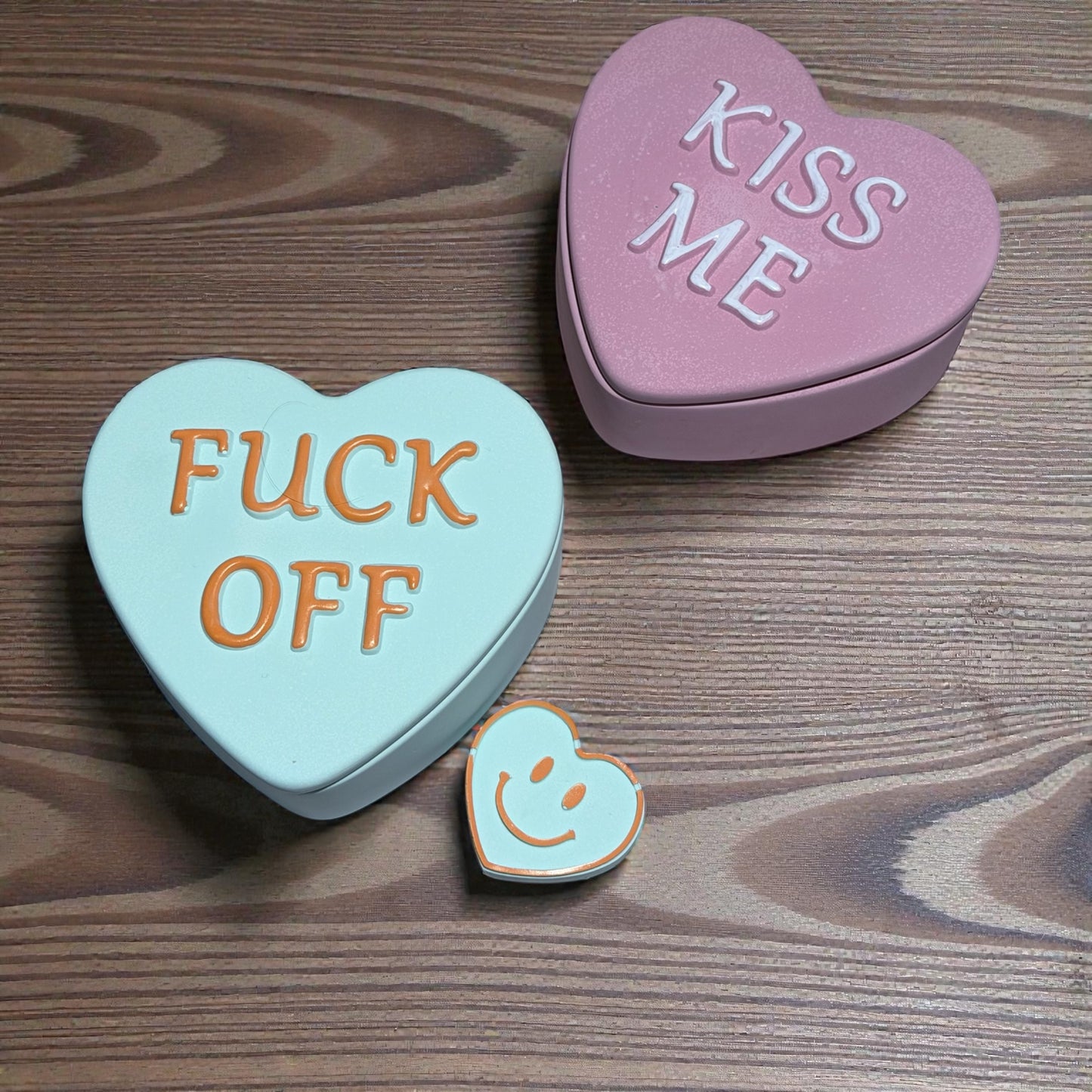 Herz Kerze Schatulle mit Statement.