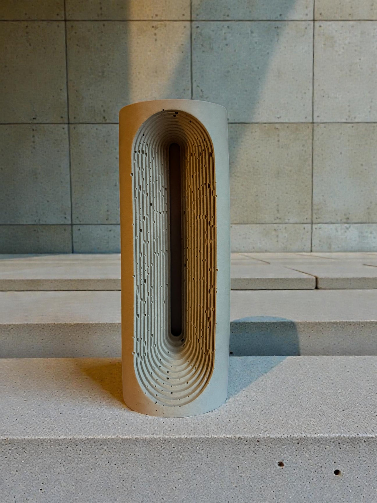 Handgegossene Beton Lampe