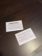 Profi-Sicherheitshinweise für Handmade-Labels (Visitenkarten-Format)