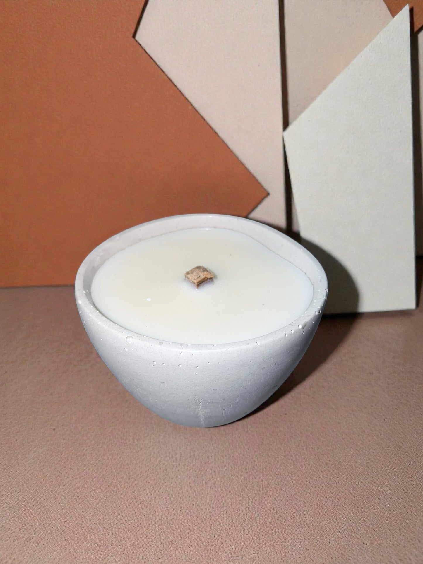 Beton Kerze , Wachsfresser