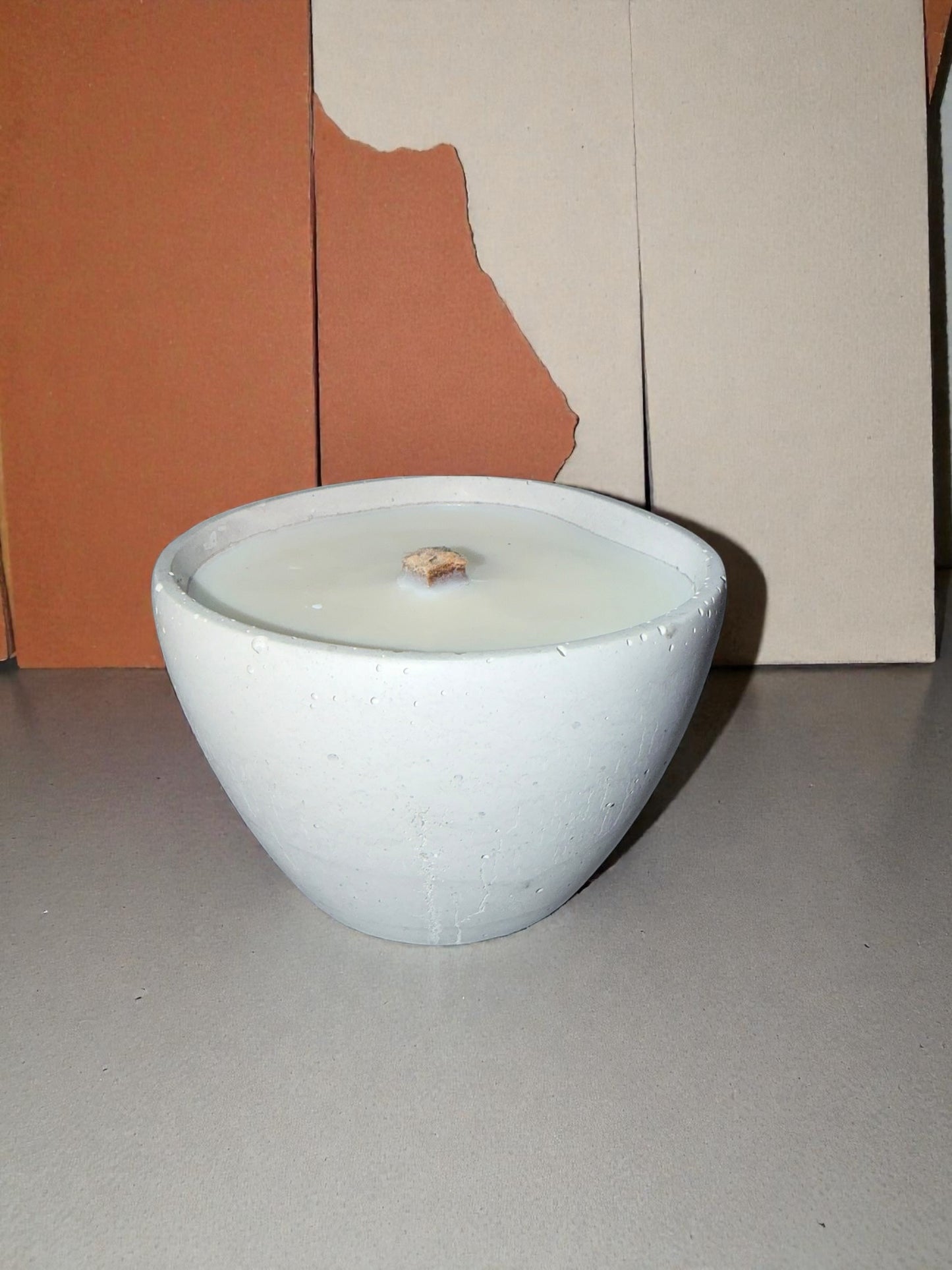 Beton Kerze , Wachsfresser