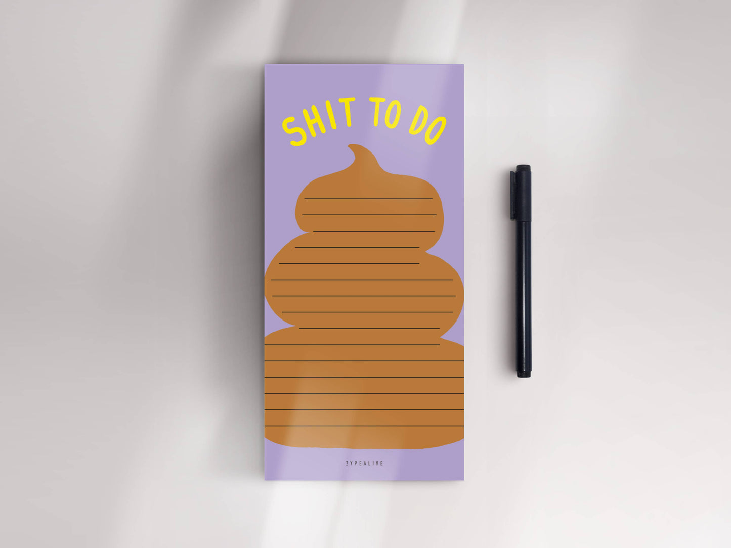 Notizblock "schmal" / Shit To Do