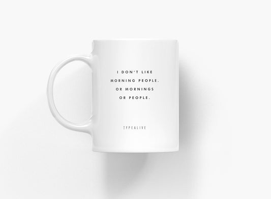 Tasse aus Keramik / Morning People