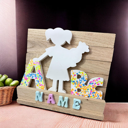 Personalisierte zur Einschulungsdeko – Name – Geschenk für Schulanfänger
