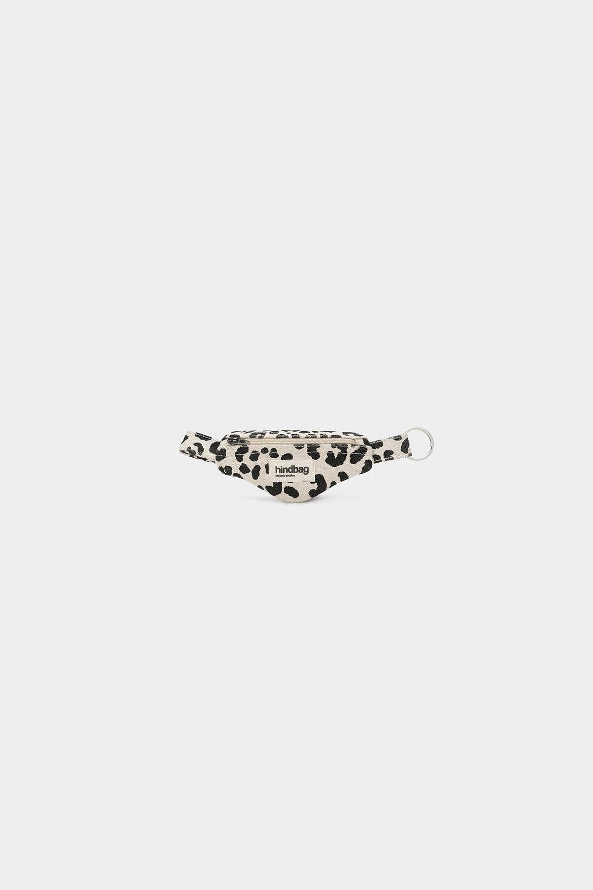 Schlüsselanhänger Banane Côme Leopard Ecru