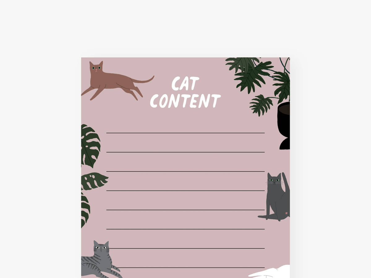 Notizblock "schmal" / Petisfaction "Cats"