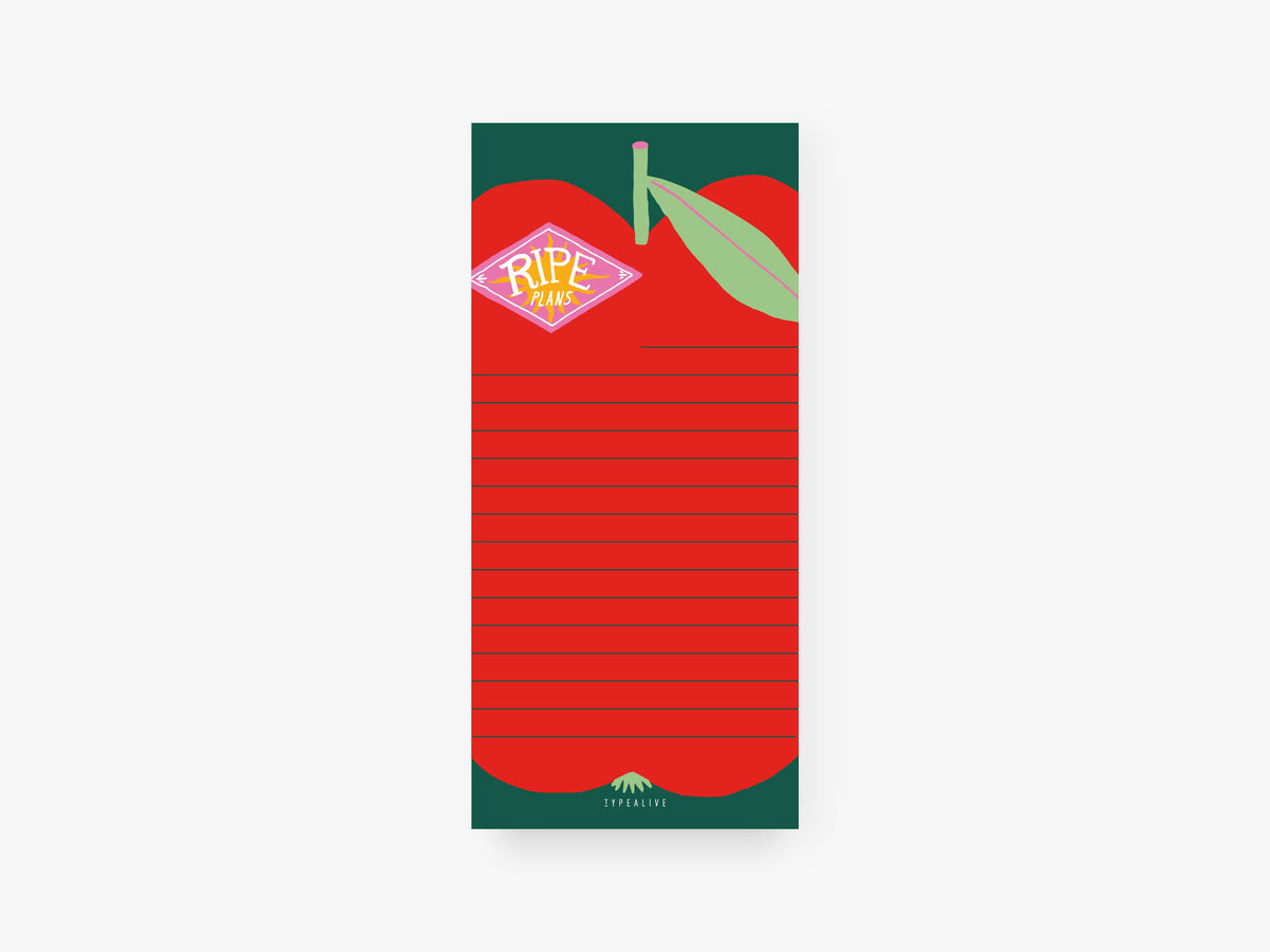 Notizblock "schmal" / Ripe Plans