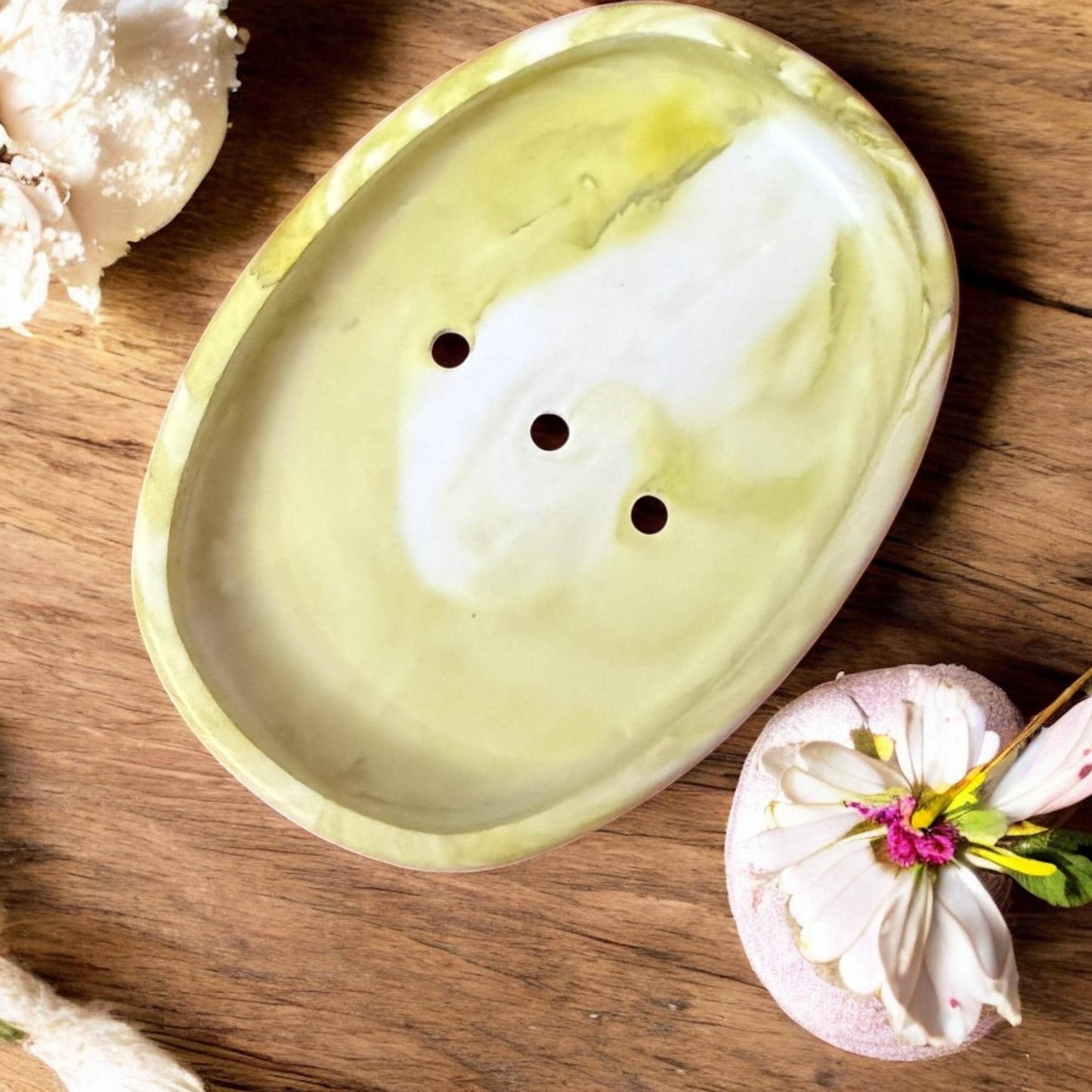Handgemachte Seifenschale  | Aus Gießmasse | Versiegelt | Badezimmer Deko | Geschenkidee | Handmade Soap Dish