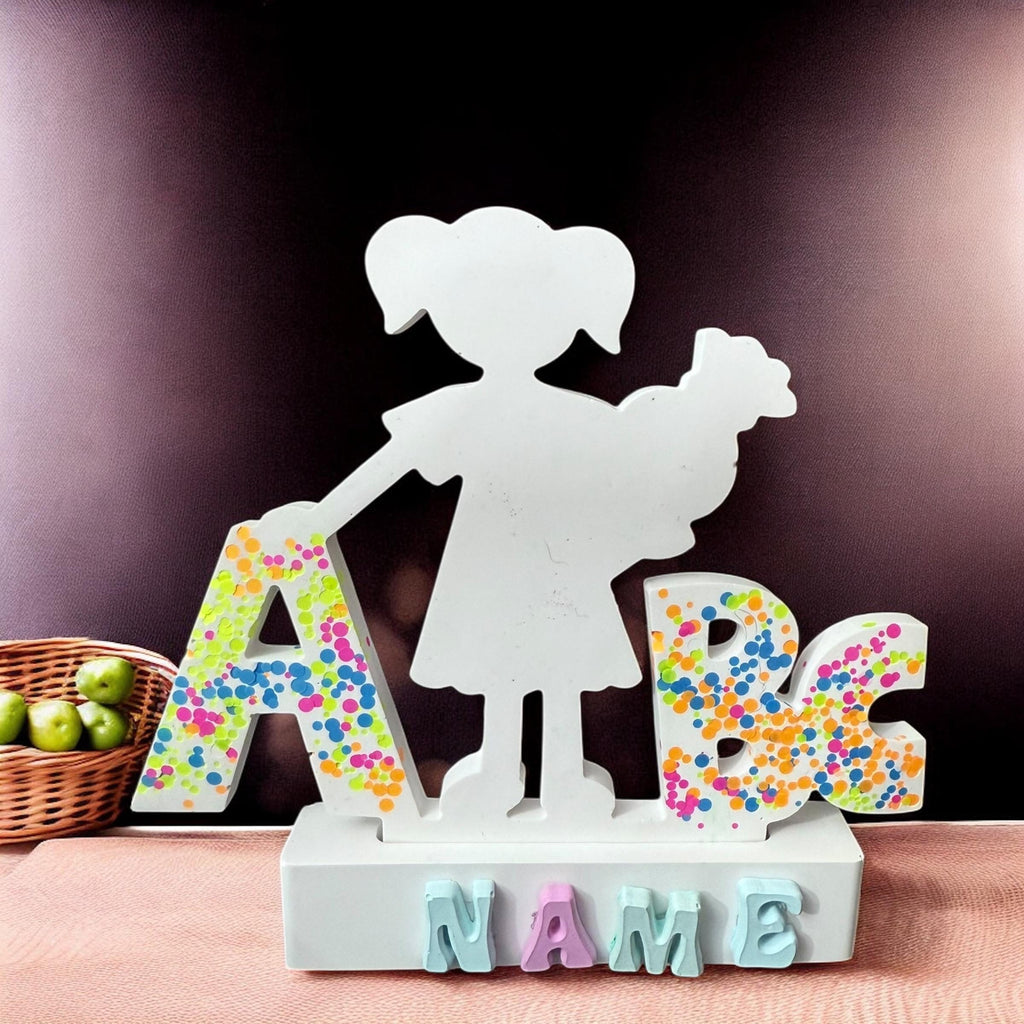 Personalized back-to-school decoration – Name – Gift for first graders