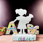 Personalized back-to-school decoration – Name – Gift for first graders