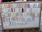 Magnetbuchstaben – Handgemachte Buchstaben mit buntem Konfetti – Personalisierte Kühlschrankmagnete