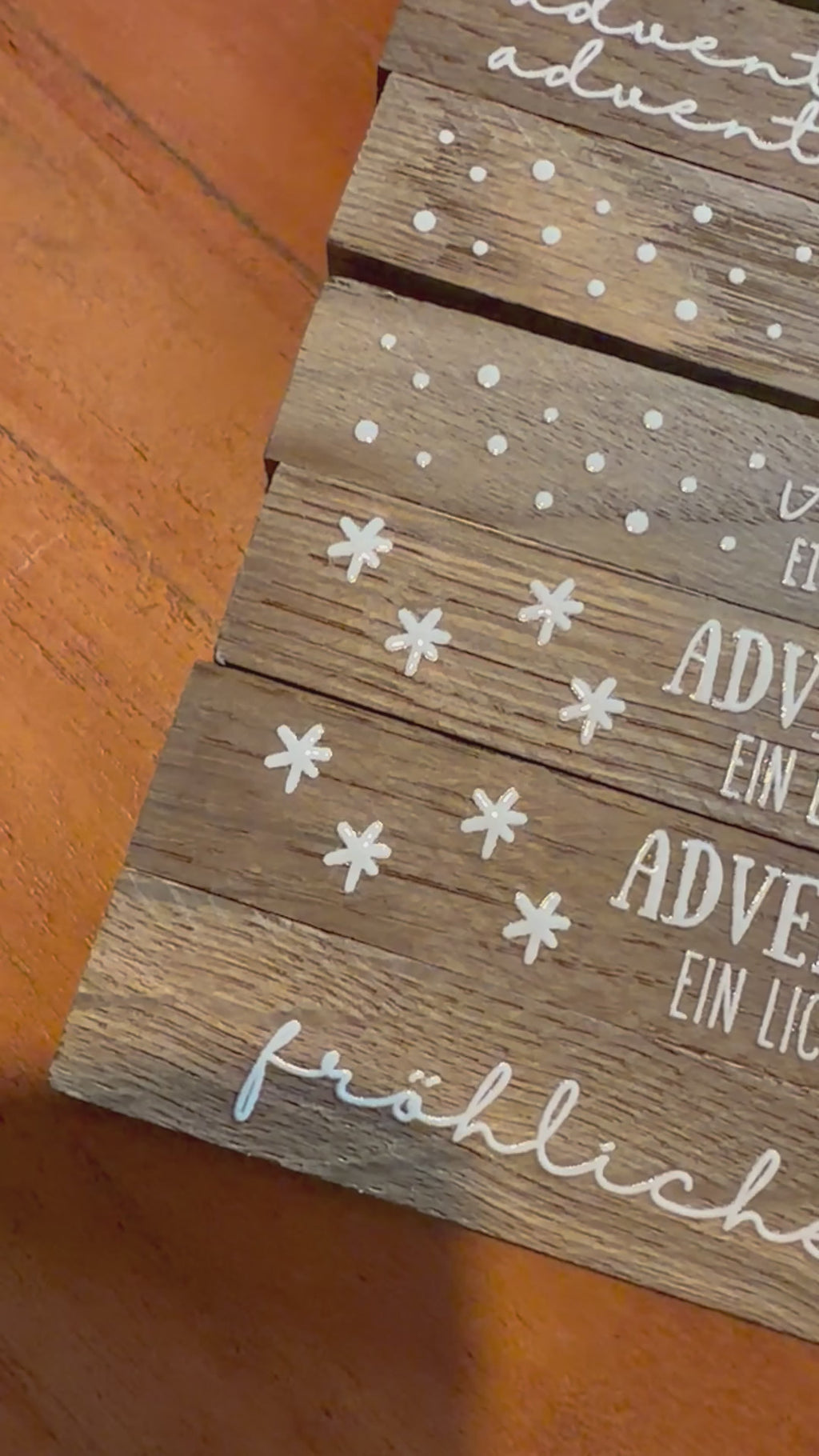 Mini Adventslicht – Kerzenhalter mit 4 Adventskerzen