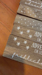 Mini Adventslicht – Kerzenhalter mit 4 Adventskerzen