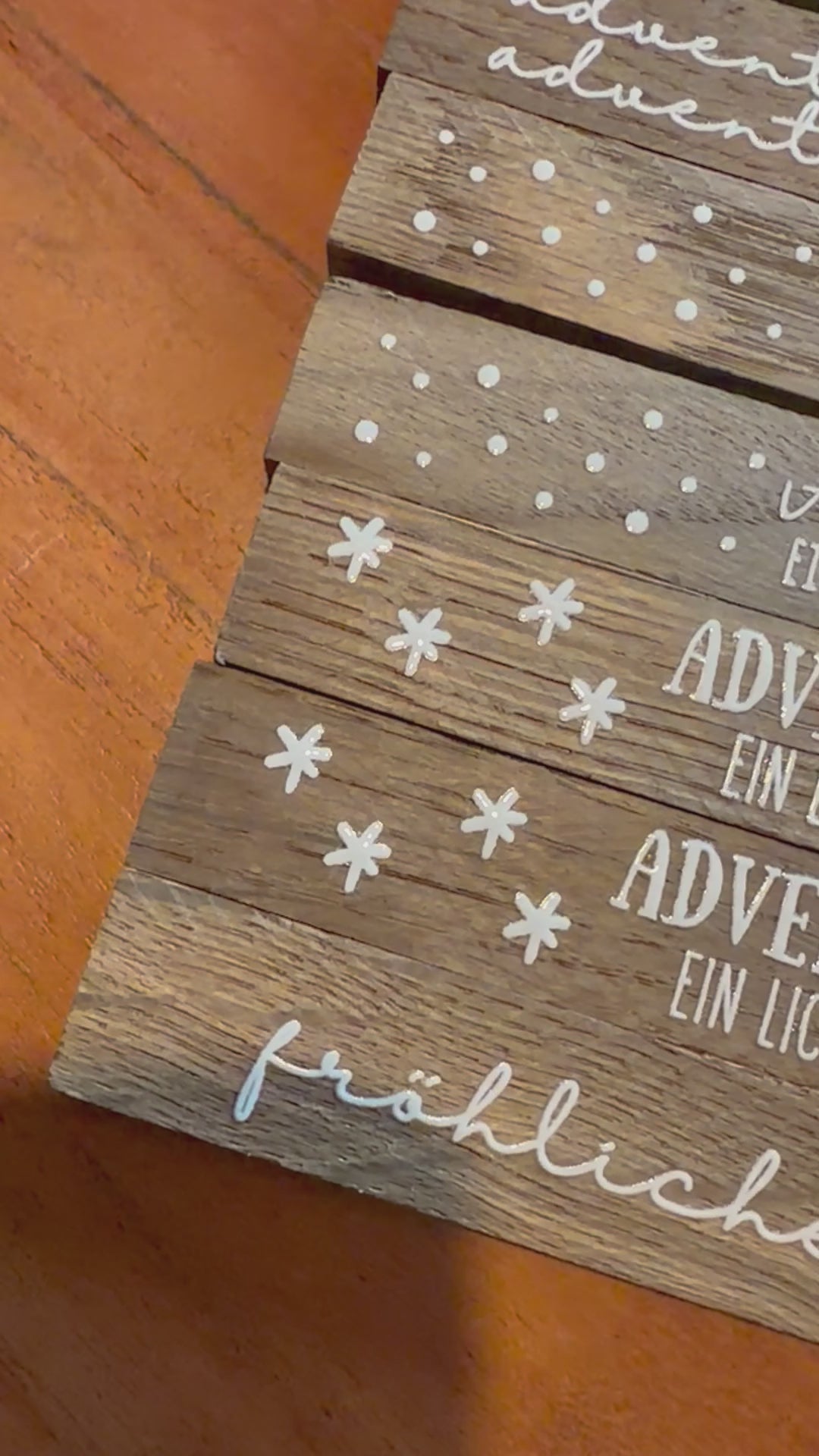 Mini Adventslicht – Kerzenhalter mit 4 Adventskerzen